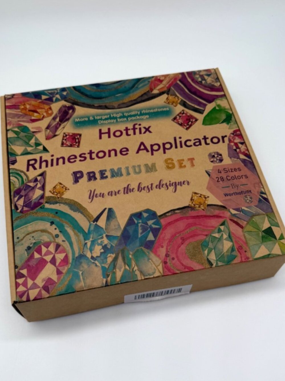 Hotfix Rhinestone Applicator Kit Premium Set 28 Colors Craft DIY Tool